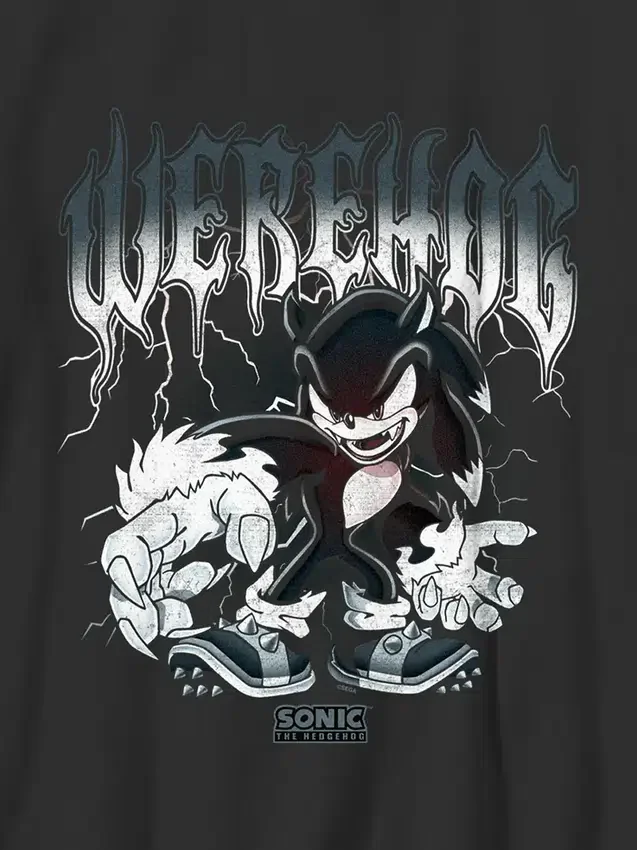 T-shirt per bambini con grafica metallizzata di Sonic the Hedgehog