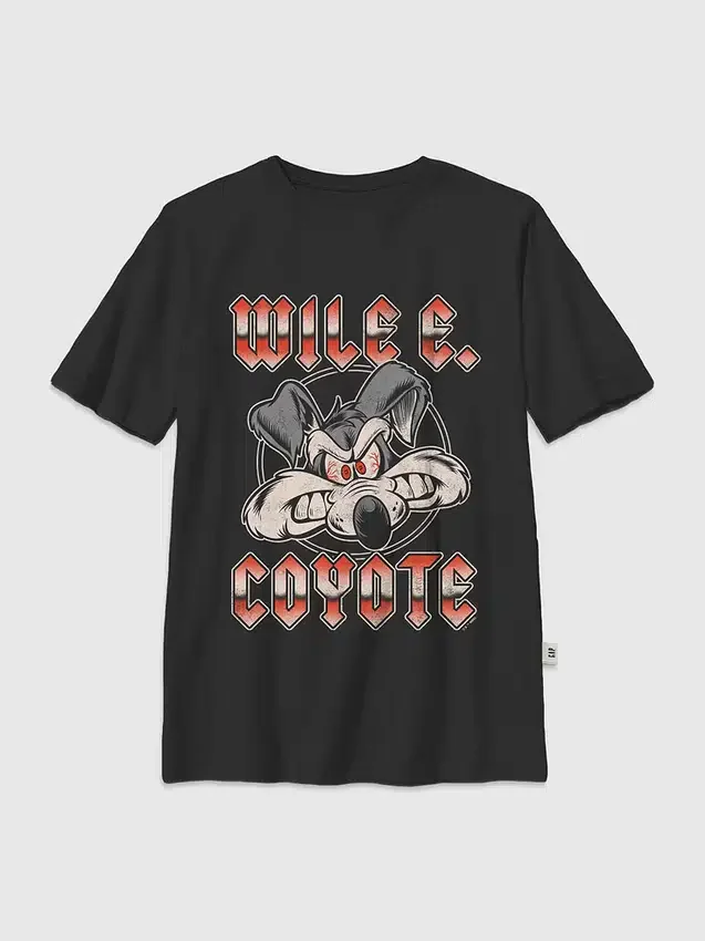 T-shirt per bambini con grafica metallizzata di Wile E. dei Looney Tunes