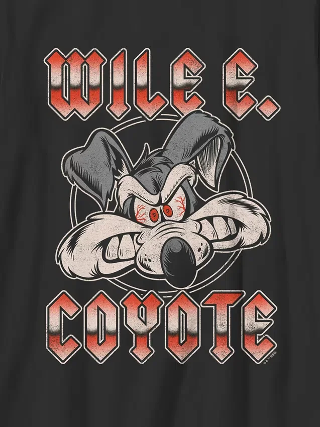 T-shirt per bambini con grafica metallizzata di Wile E. dei Looney Tunes