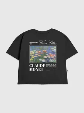 T-shirt per bambini con grafica “Ninfee di Monet”
