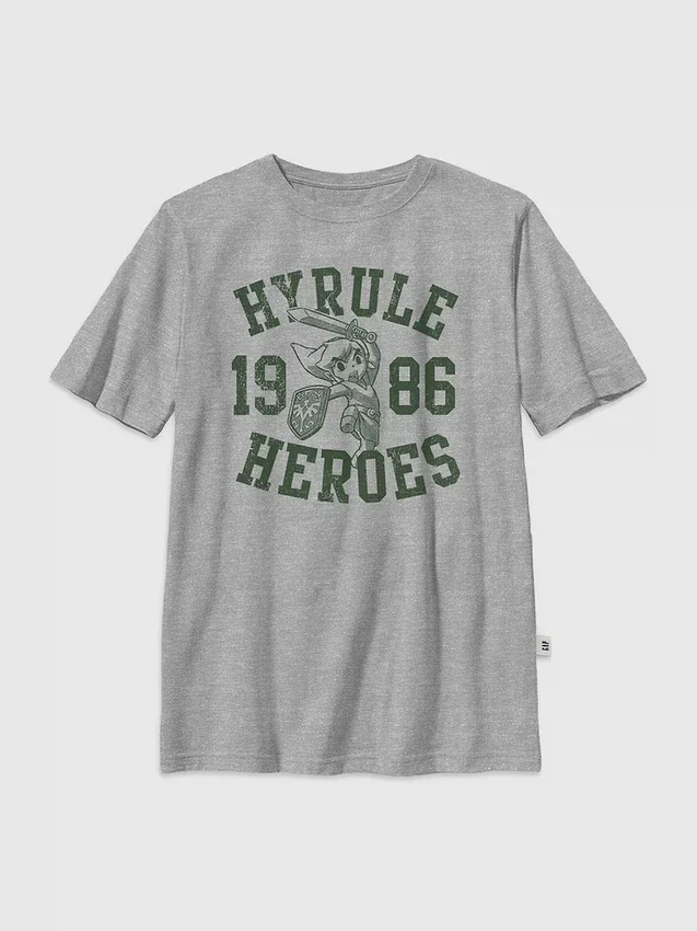 T-shirt per bambini con grafica Nintendo Zelda Hyrule Heroes