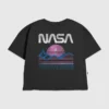 T-shirt per bambini con grafica spaziale "NASA" in colori pastello