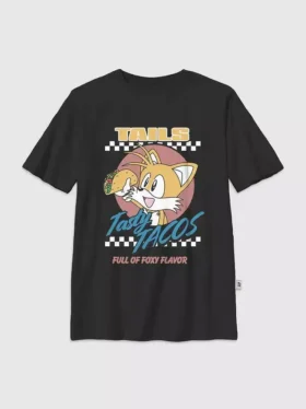 T-shirt per bambini con grafica "Tails Tacos" di Sonic the Hedgehog