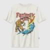T-shirt per bambini con grafica vintage dei Fantastici Quattro