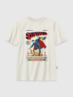 T-shirt per bambini con grafica vintage di Superman