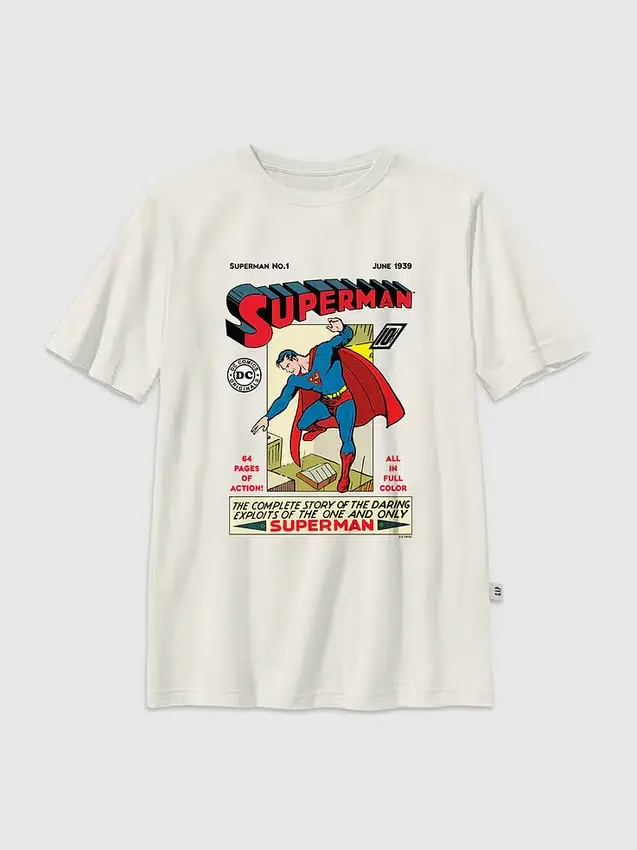 T-shirt per bambini con grafica vintage di Superman