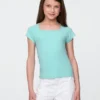 T-shirt per bambini con scollo quadrato
