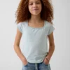 T-shirt per bambini con scollo quadrato