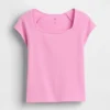 T-shirt per bambini con scollo quadrato