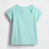 T-shirt per bambini con scollo quadrato