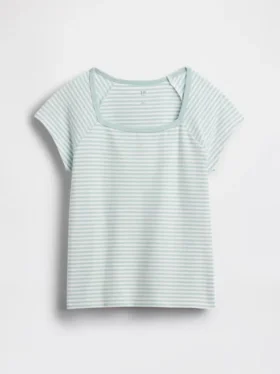 T-shirt per bambini con scollo quadrato