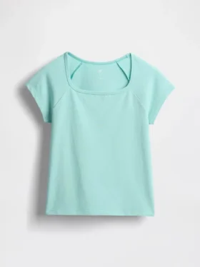 T-shirt per bambini con scollo quadrato