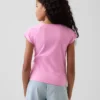 T-shirt per bambini con scollo quadrato