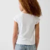 T-shirt per bambini con scollo quadrato