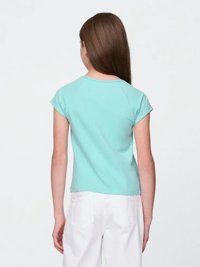 T-shirt per bambini con scollo quadrato