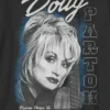 T-shirt per bambini con stampa oversize “Dolly Parton Guitar Portrait”