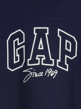 T-shirt per bambini in jersey di cotone pesante con logo e cuciture oversize