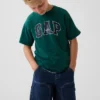 T-shirt per bambini in jersey di cotone pesante, vestibilità comoda, con Gap Logo