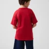 T-shirt per bambini in jersey di cotone pesante, vestibilità comoda, con Gap Logo