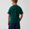 T-shirt per bambini in jersey di cotone pesante, vestibilità comoda, con Gap Logo