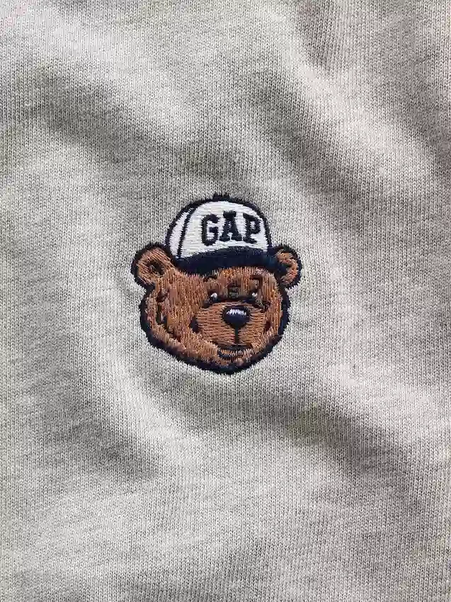 T-shirt per bambini in jersey di cotone pesante, vestibilità comoda, con Gap Logo