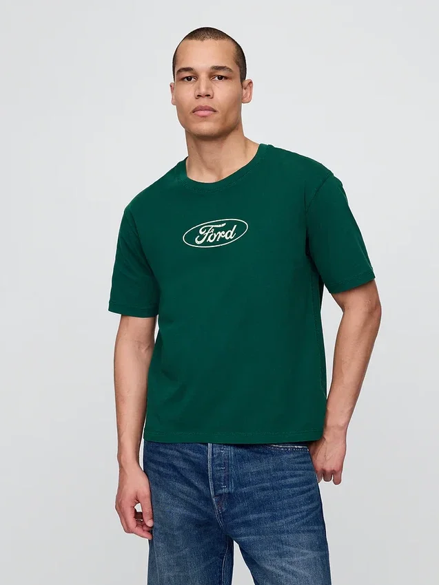 T-shirt pesante con grafica Ford