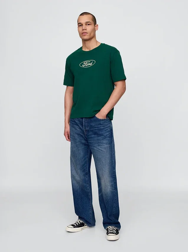 T-shirt pesante con grafica Ford