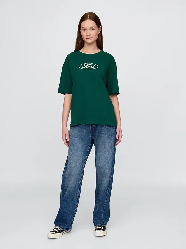 T-shirt pesante con grafica Ford