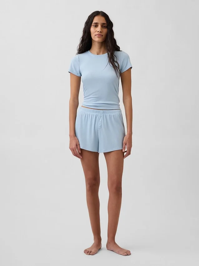 T-shirt pigiama a costine