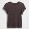 T-shirt pigiama a trama waffle