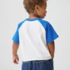 T-shirt raglan "Get Blue" per neonato & bebè