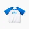 T-shirt raglan "Get Blue" per neonato & bebè