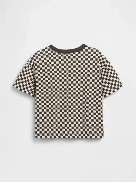 T-shirt squadrata a quadri per neonato & bebè