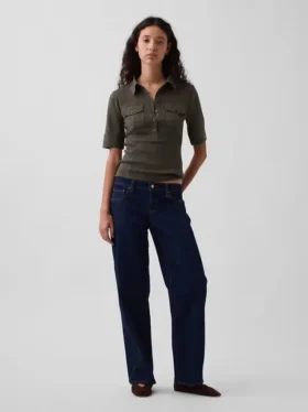 T-shirt utility moderna con maniche al gomito