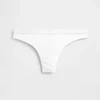 Tanga in cotone biologico elasticizzato con logo