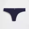 Tanga in cotone biologico elasticizzato con logo