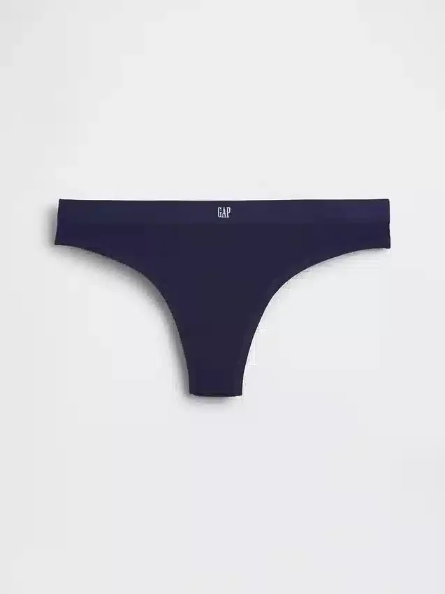 Tanga in cotone biologico elasticizzato con logo