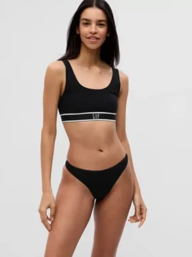 Tanga in cotone biologico elasticizzato (confezione da 3)