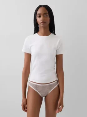 Tanga in cotone elasticizzato biologico