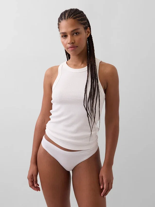 Tanga in cotone elasticizzato biologico