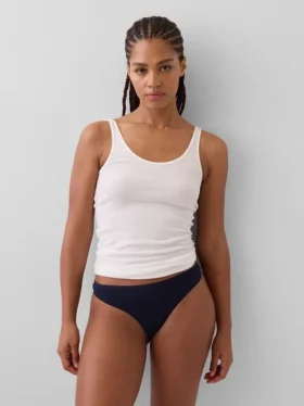 Tanga in cotone elasticizzato biologico