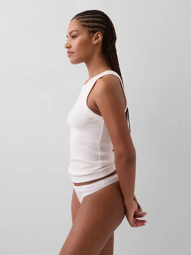 Tanga in cotone elasticizzato biologico