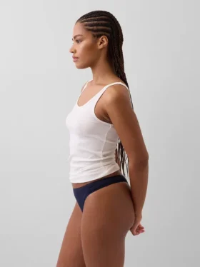 Tanga in cotone elasticizzato biologico