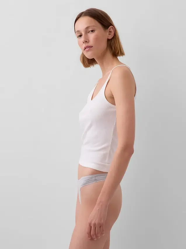Tanga in cotone elasticizzato biologico