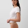 Tanga in cotone elasticizzato biologico