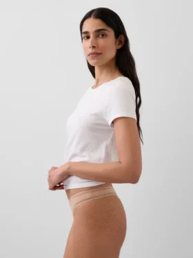 Tanga in cotone elasticizzato biologico