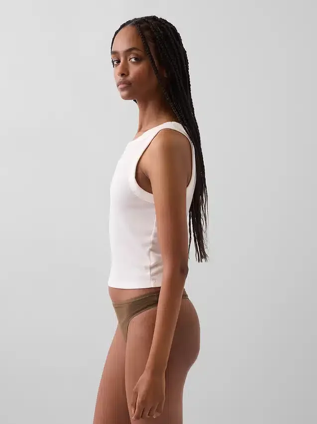 Tanga in cotone elasticizzato biologico