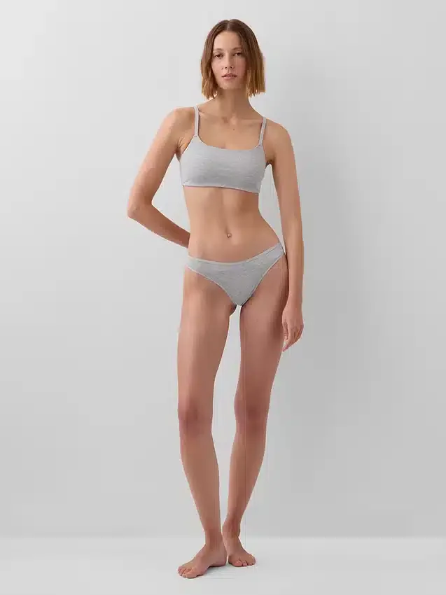 Tanga in cotone elasticizzato biologico