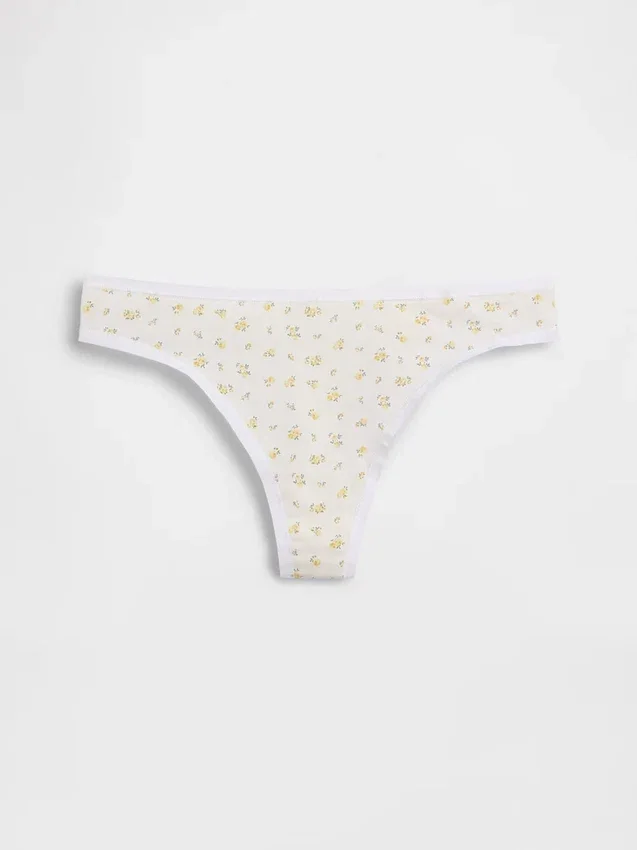 Tanga in cotone elasticizzato biologico