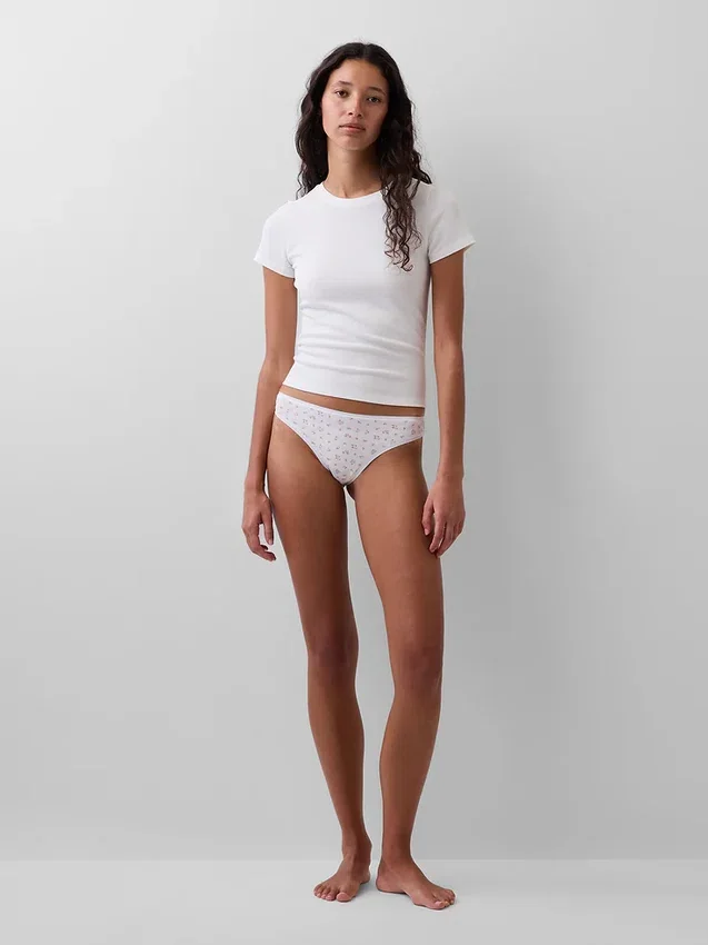 Tanga in cotone elasticizzato biologico